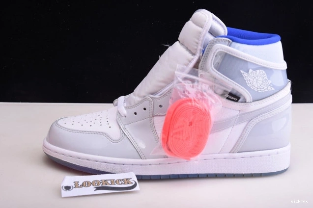 Rep High Racer 1 Zoom CK6637-104 Blue Jordan White Retro Air 0709